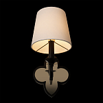 Бра с белым текстильным абажуром и фигурным основанием с зеркальной вставкой Vitorino варинант исполнения - 11 | Loft Concept в Санкт-петербурге