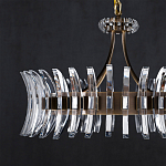 Люстра круглая с прозрачными элементами в форме полумесяца Crescent варинант исполнения - 3 | Loft Concept в Санкт-петербурге