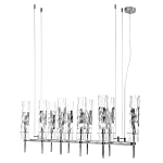 Люстра подвесная прямоугольная с 10-ю цилиндрическими плафонами LIAISON варинант исполнения - 4 | Loft Concept в Санкт-петербурге