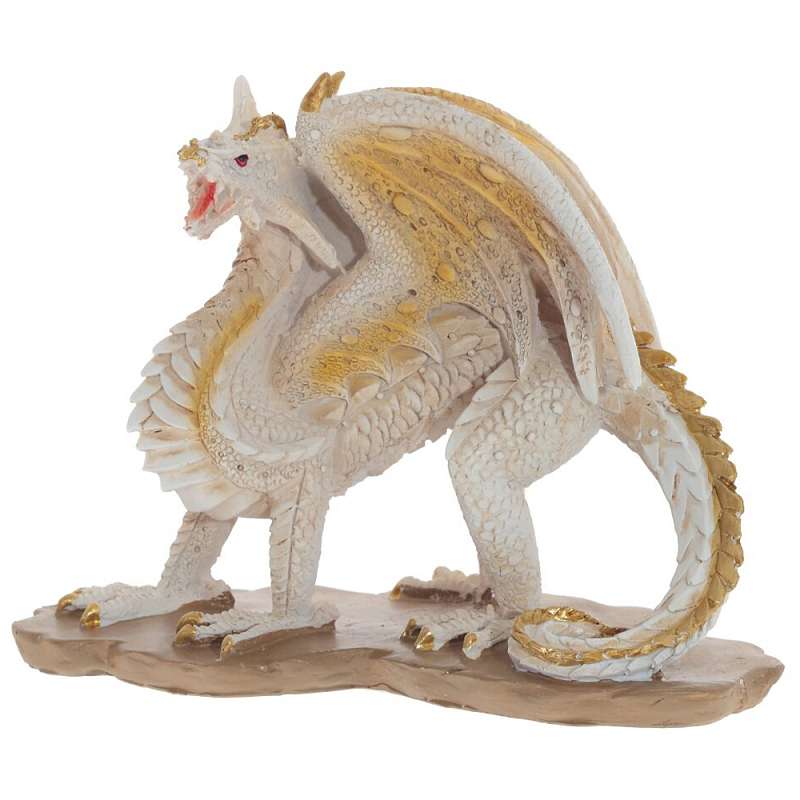 Декоративная статуэтка Дракон Dragon Beige Gold Statuette Бежевый Золотой в Санкт-петербурге | Loft Concept 