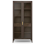 Витрина стеклянная 2-х дверная с ящиками и 5-ю полками Harper Line варинант исполнения - 3 | Loft Concept в Санкт-петербурге