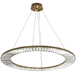 Кольцевая люстра с хрустальным декором Maude Crystal Chandelier варинант исполнения - 4 | Loft Concept в Санкт-петербурге