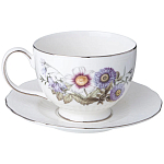 Чайный сервиз из фарфора с рисунком цветов на 6 персон 14 предметов Garden Whisper Porcelain Set  варинант исполнения - 3 | Loft Concept в Санкт-петербурге