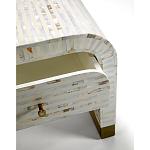 Тумбочка прикроватная Amo Bone Inlay Bedside Almond варинант исполнения - 2 | Loft Concept в Санкт-петербурге