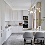 Люстра подвесная 3 лампы с прозрачными стеклянными шарами и золотыми деталями Giopato & Coombes варинант исполнения - 5 | Loft Concept в Санкт-петербурге