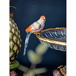 Чаша из прозрачного стекла с фигурками разноцветных попугаев на ободке 38 Eden Garden варинант исполнения - 3 | Loft Concept в Санкт-петербурге