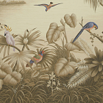 Обои ручная роспись Le Brésil Amarelo Sepia варинант исполнения - 1 | Loft Concept в Санкт-петербурге