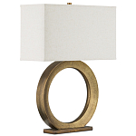 Настольная лампа с корпусом в форме кольца и прямоугольным абажуром French Ring варинант исполнения - 6 | Loft Concept в Санкт-петербурге