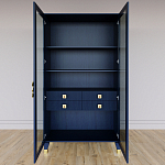 Дизайнерский шкаф витрина Elsa Dreams Blue с 4-мя ящиками варинант исполнения - 5 | Loft Concept в Санкт-петербурге