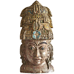 Арт-объект на стену Маска из массива акации Acacia Mask варинант исполнения - 7 | Loft Concept в Санкт-петербурге