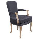 Кресло Aubrey Classical Armchair dark grey velour варинант исполнения - 1 | Loft Concept в Санкт-петербурге