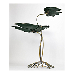 Столик приставной с тремя столешницами Тропические листья Tropical Forest gold варинант исполнения - 4 | Loft Concept в Санкт-петербурге