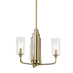  Люстра с прозрачными рифлеными цилиндрическими плафонами Kichler варинант исполнения - 1 | Loft Concept в Санкт-петербурге