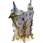 Ваза фарфоровая с попугаями Ferra варинант исполнения - 3 | Loft Concept в Санкт-петербурге