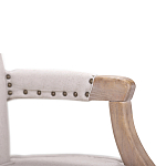 Кресло Aubrey Classical Armchair beige flax варинант исполнения - 4 | Loft Concept в Санкт-петербурге