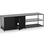 ТВ-тумба из металла с 2-мя дверцами и полками Damian Metal TV Stand варинант исполнения - 3 | Loft Concept в Санкт-петербурге