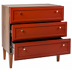 Комод красный из массива бука с 3-мя ящиками Wenge Light варинант исполнения - 3 | Loft Concept в Санкт-петербурге