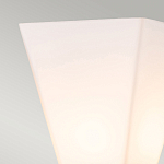 Бра для ванных комнат с матовым черным основанием и белым стеклянным плафоном трапециевидной формы Elstead Lighting варинант исполнения - 2 | Loft Concept в Санкт-петербурге