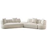 Угловой диван Calypso с поворотным механизмом и пуфом   варинант исполнения - 1 | Loft Concept в Санкт-петербурге