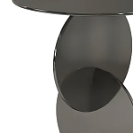 Дизайнерский журнальный стол с основанием из круглых элементов Lirod варинант исполнения - 1 | Loft Concept в Санкт-петербурге