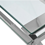 Стол письменный с прозрачной столешницей Corporate Identity варинант исполнения - 2 | Loft Concept в Санкт-петербурге