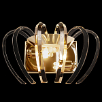 Бра золотого цвета с изогнутыми хрустальными элементами Radiant Ribbons варинант исполнения - 1 | Loft Concept в Санкт-петербурге