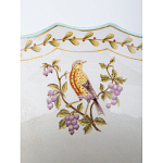 Ваза из голубого фарфора с рисунком птиц и цветов и декоративными элементами Blue Garden варинант исполнения - 5 | Loft Concept в Санкт-петербурге