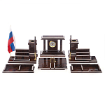 Настольный письменный набор из природного камня обсидиана Team leader варинант исполнения - 1 | Loft Concept в Санкт-петербурге