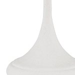 Настольная лампа с декором в виде белого цветка магнолии на каркасе и черным абажуром White Magnolia варинант исполнения - 1 | Loft Concept в Санкт-петербурге