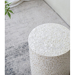 Приставной столик с рисунком из раковин устриц Bone Inlay варинант исполнения - 7 | Loft Concept в Санкт-петербурге