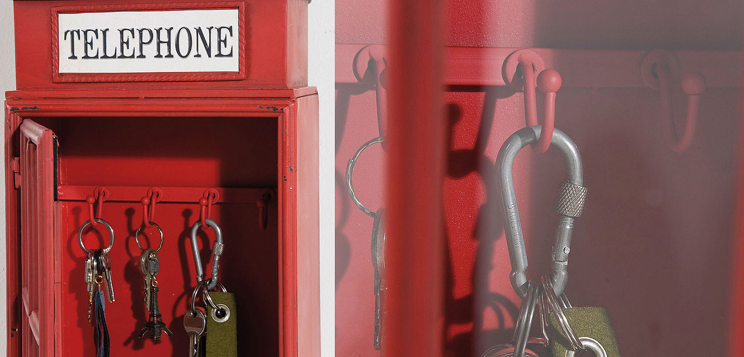 Ключница Red Telephone Box - Loft-Concept в Санкт-петербурге