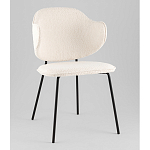 Стул Bellamy букле молочный варинант исполнения - 1 | Loft Concept в Санкт-петербурге