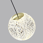 Подвесной светильник с прозрачным рифленым плафоном в форме шара Crystal Globule варинант исполнения - 6 | Loft Concept в Санкт-петербурге