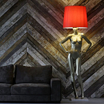 Лампа MANNEQUIN LAMP с абажуром руки на талии варинант исполнения - 3 | Loft Concept в Санкт-петербурге