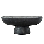 Столик кофейный черного цвета с овальной столешницей и круглым основанием Black Dalmen Table варинант исполнения - 1 | Loft Concept в Санкт-петербурге