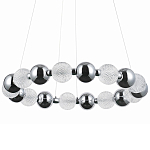 Светодиодная кольцевая люстра Crystal Globule Chrome Chandelier варинант исполнения - 1 | Loft Concept в Санкт-петербурге
