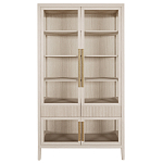 Витрина Primo со стеклянными фасадами и 2 ящиками Светлый дуб варинант исполнения - 7 | Loft Concept в Санкт-петербурге