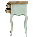 Прикроватная тумба из массива березы светло-бирюзовая Montmartre Provence Bedside Table варинант исполнения - 6 | Loft Concept в Санкт-петербурге