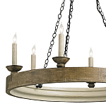 Люстра в форме кольца на 3-х черных цепях Glitter City Lights варинант исполнения - 1 | Loft Concept в Санкт-петербурге