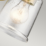 Бра с прозрачным стеклянным абажуром в форме цилиндра Kichler варинант исполнения - 8 | Loft Concept в Санкт-петербурге