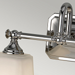 Бра для ванных комнат с квадратными матовыми плафонами на основании цвета хром Feiss варинант исполнения - 3 | Loft Concept в Санкт-петербурге