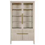 Витрина Primo со стеклянными фасадами и буфетом шпон Светлый дуб варинант исполнения - 1 | Loft Concept в Санкт-петербурге