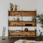 Стеллаж Coste Industrial Oak Rack варинант исполнения - 2 | Loft Concept в Санкт-петербурге