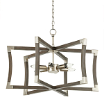 Подвесной светильник в форме фонаря серый Gray Eco Lantern варинант исполнения - 3 | Loft Concept в Санкт-петербурге