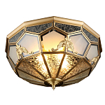 Люстра потолочная Leoni в витражной технике варинант исполнения - 1 | Loft Concept в Санкт-петербурге