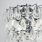 Бра с хрустальными подвесками в виде капель Antoine Crystal Drops Chrome Wall Lamp варинант исполнения - 3 | Loft Concept в Санкт-петербурге