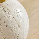 Настольная лампа на круглом основании из натурального камня Bartolomeo варинант исполнения - 1 | Loft Concept в Санкт-петербурге