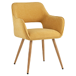 Стул в рогожке желтого цвета NEASAN STOOL варинант исполнения - 1 | Loft Concept в Санкт-петербурге