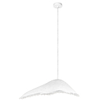 Подвесной светильник с асимметричным волнообразным абажуром и фактурной бахромой по краю Tactile Line варинант исполнения - 2 | Loft Concept в Санкт-петербурге