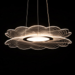 Люстра с прозрачным волнистым плафоном в форме цветка Ethereal Bloom варинант исполнения - 5 | Loft Concept в Санкт-петербурге